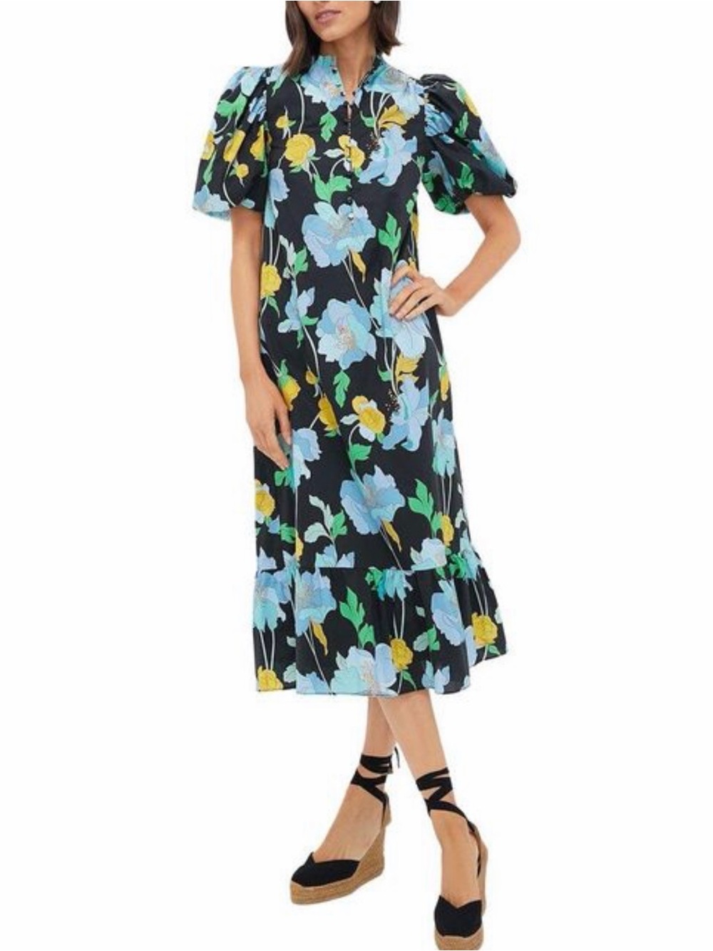 Hyacinth House Floral Mimi Midi Dress Size S